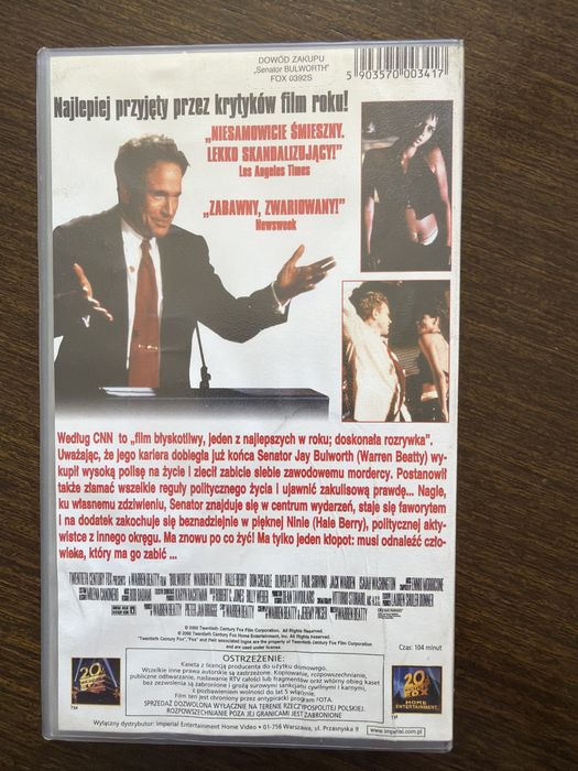 Senator Bulworth vhs