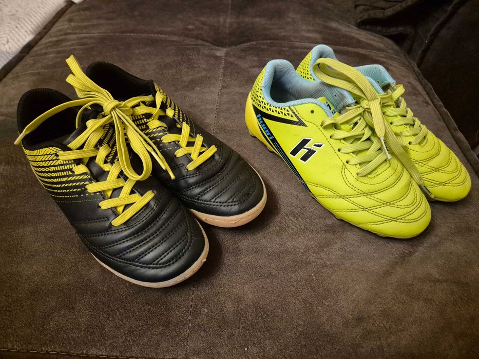 2 pary butów piłkarskich rozm. 32: lanki huari + halówki martes