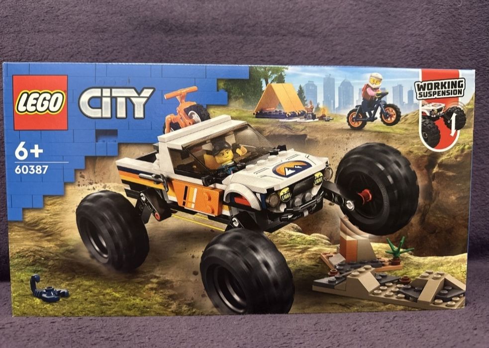 Lego 60387 przygody samochodem terenowym z napędem 4x4 auto samochód