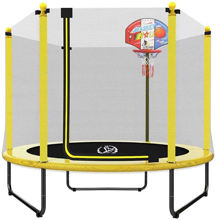 Батут SONYFIT 140cm^183^252Cm^305cv^366cm^427cm Poland желтый