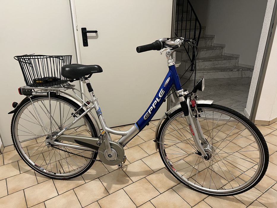 Rower damski damka Epple 28” | Aluminiowy | Dynamo w piaście | Amortyzacja | Kosz | Stan bardzo dobry