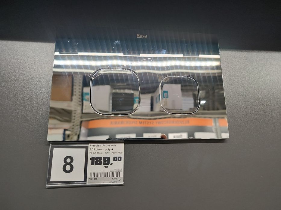 Przycisk Active One Roca chrome nowy