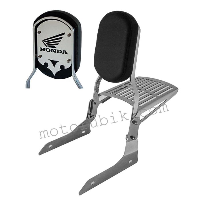 Спинка пасажира для Yamaha, Honda, Suzuki, Kawasaki (Нержавійка/Хром)