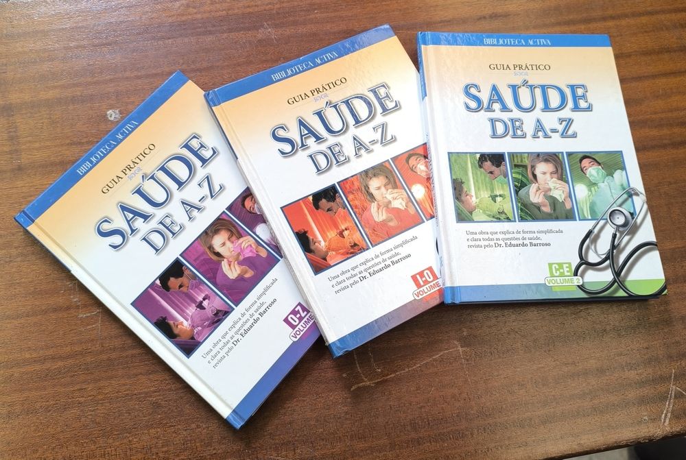 3 livros Saúde de A - Z