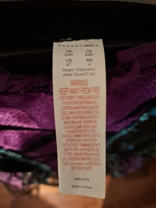 Strój przebranie czarownicy wiedźmy  r.104