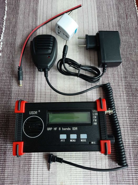 USDR+ 5W QRP HF 8-pasmowy transceiver SDR FT8, SSB, wersja red corners