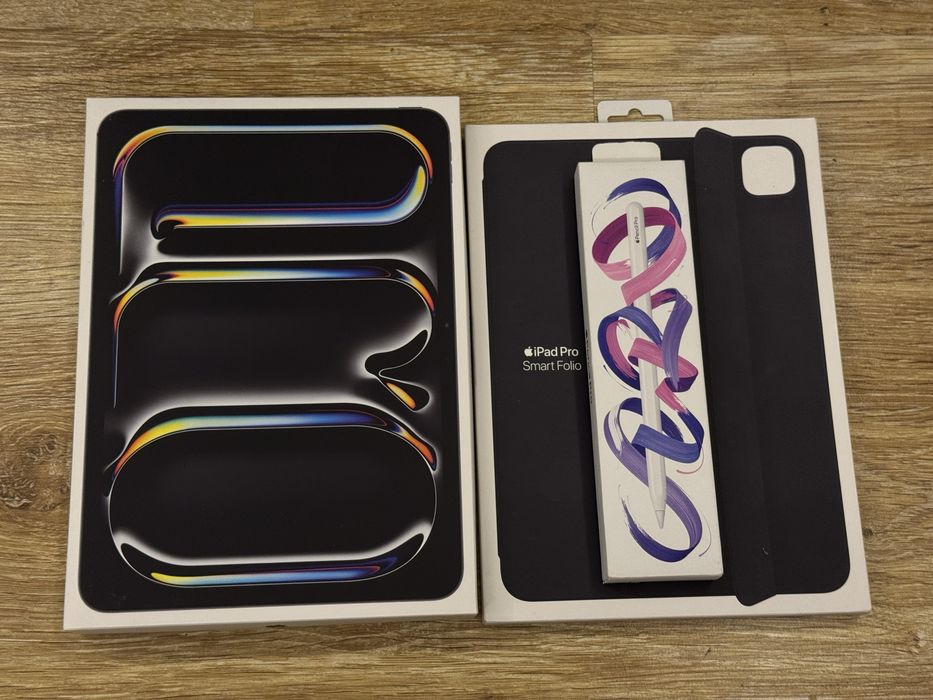 iPad Pro 11” M4 256GB Apple Pencil Pro Smart Folio czarne FUTERAŁ