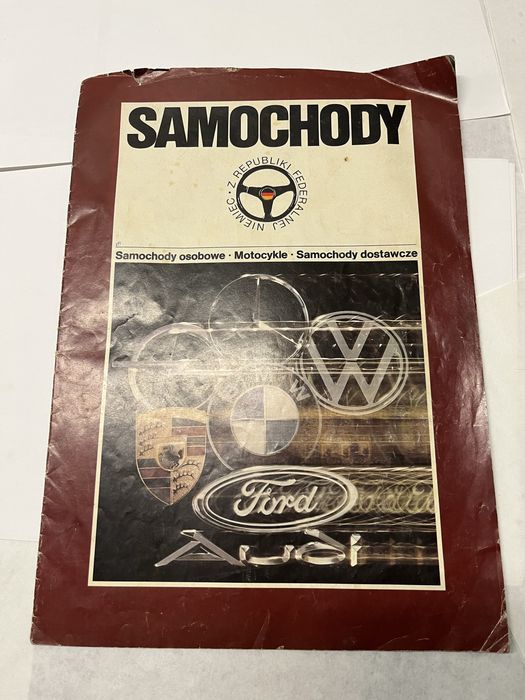 Stary folder reklamowy z 1979 r samochody