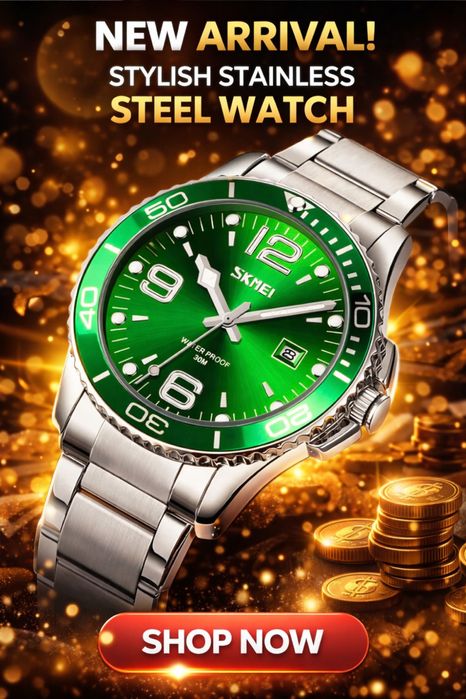 Нові чоловічі годинники SKMEI — металевий браслет