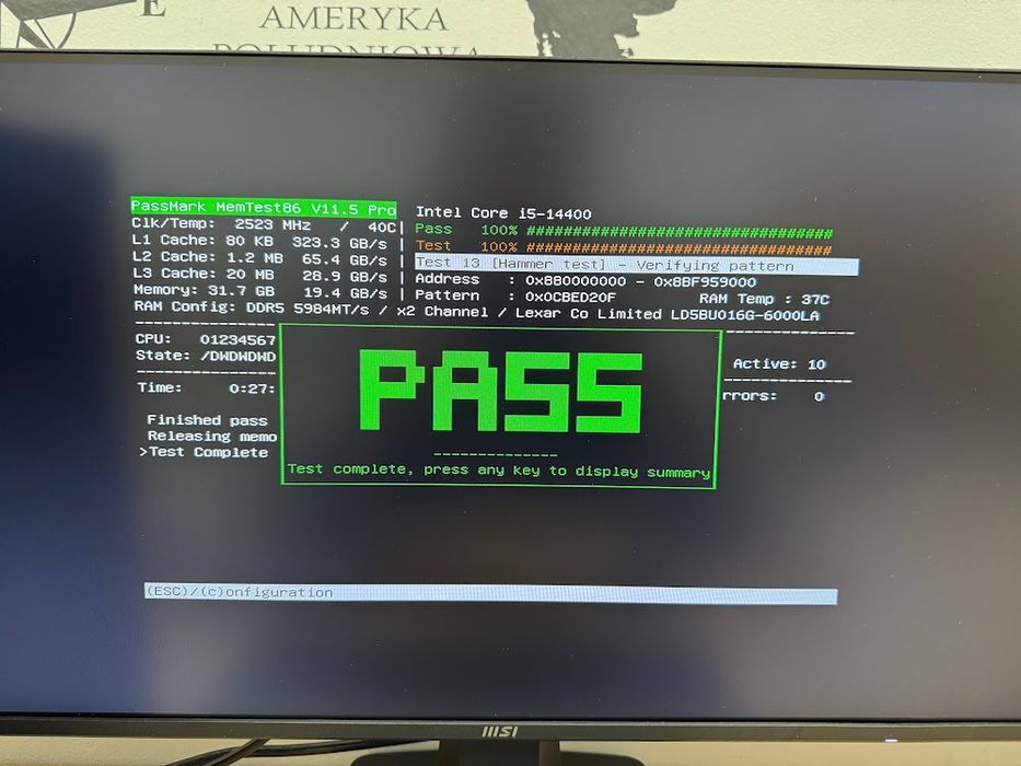 Оперативна пам'ять Lexar RGB DDR5 UDIMM Kit 32GB 6000MHz