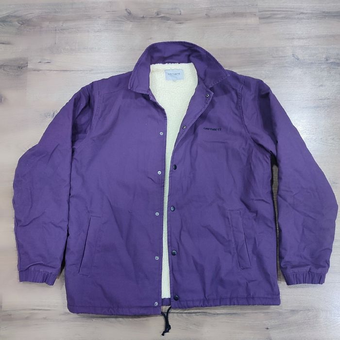 Куртка Carhartt WIP Canvas Coach, колір Boysenberry  розмір L