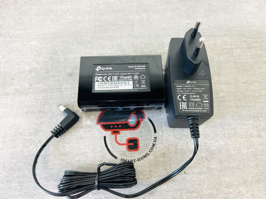АКЦІЯ Гигабитный PoE адаптер TP link инжектор блок питания для камеры