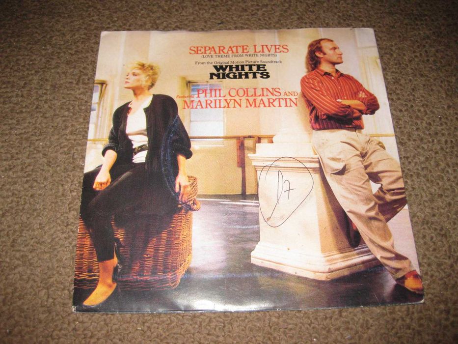 Vinil Single 45 rpm do Phil Collins e Marilyn Martin "Separate Lives"