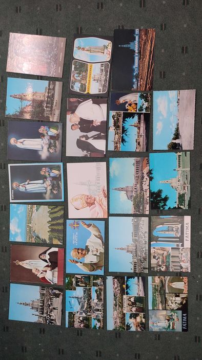 21 Postais de Fátima - Não Circulados