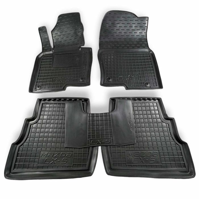 коврики Mazda CX-5 Америка 2011-2017 -2017-2024 резина/Ева/Ворс