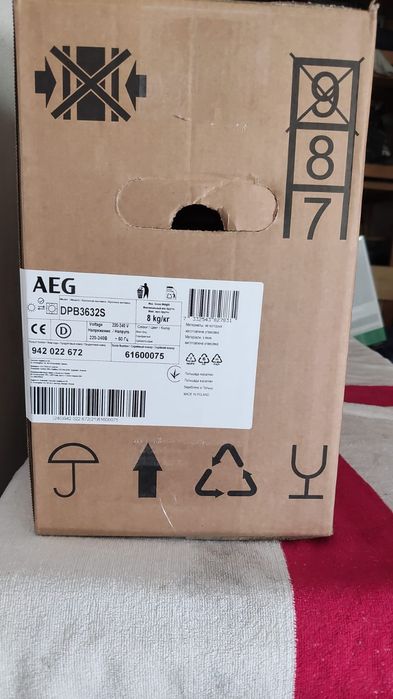 Exaustor AEG DPB3632S 60cm Classe C, Novo