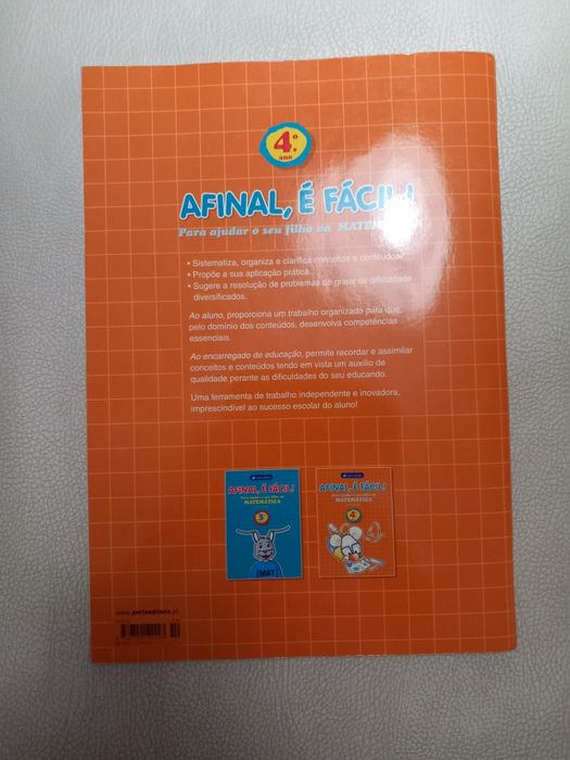 Livro, Afinal é fácil, matemática 4°ano