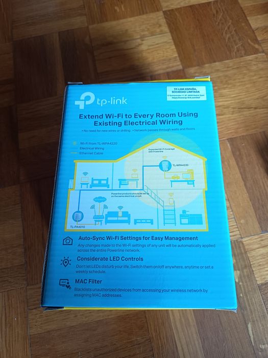 Powerline Wi-fi Extender Av600 - como novo