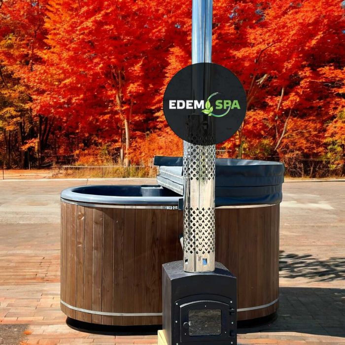 Ванна для релакса. Спа купіль. Джакузі на дровах. Карпатський чан.Баня