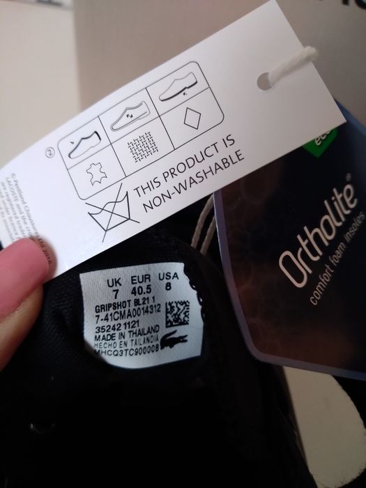 Skórzane buty Lacoste Gripshot r. 40,5 (większe!)