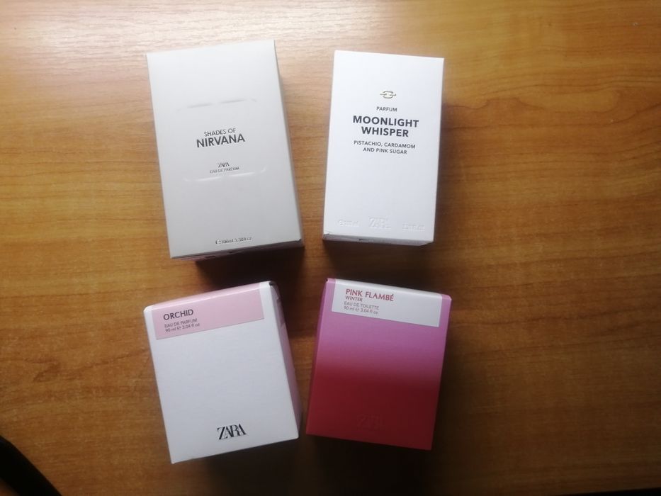 Парфюмированная вода Zara Orhid, Pink Flambe winter по 90 ml, Moonligh