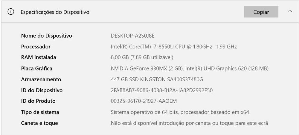 Portátil ASUS VivoBook X542URR - i7, SSD 480 GB