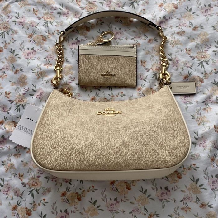 Сумка Coach Teri оригінал бежева
