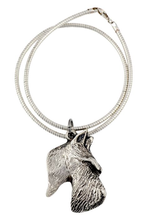 Terier szkocki naszyjnik na lince Art-Dog