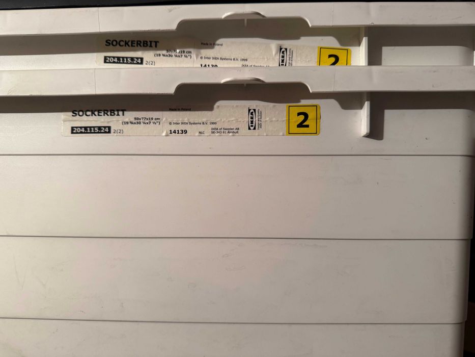 Pojemnik Sockerbit Ikea pudełko bez pokrywy jak nowy