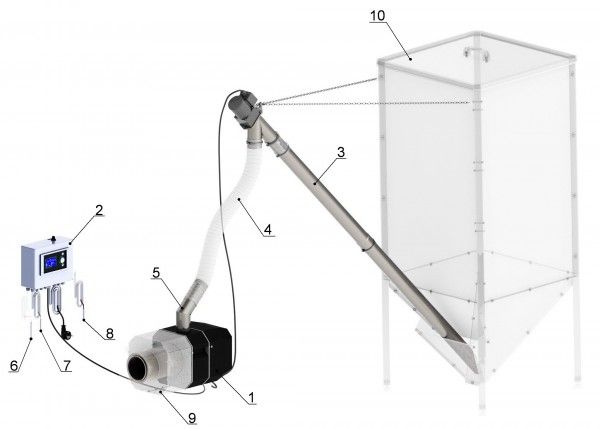 Palnik KIPI ROOT na pellet 20 kW ecoMAX 361