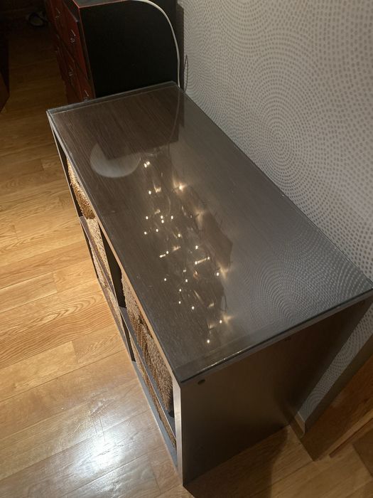 Estante modular com Cesto, alga, 32x33x32 cm