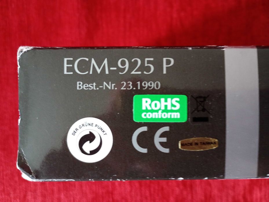 Elektretowy mikrofon kierunkowy ECM-925P