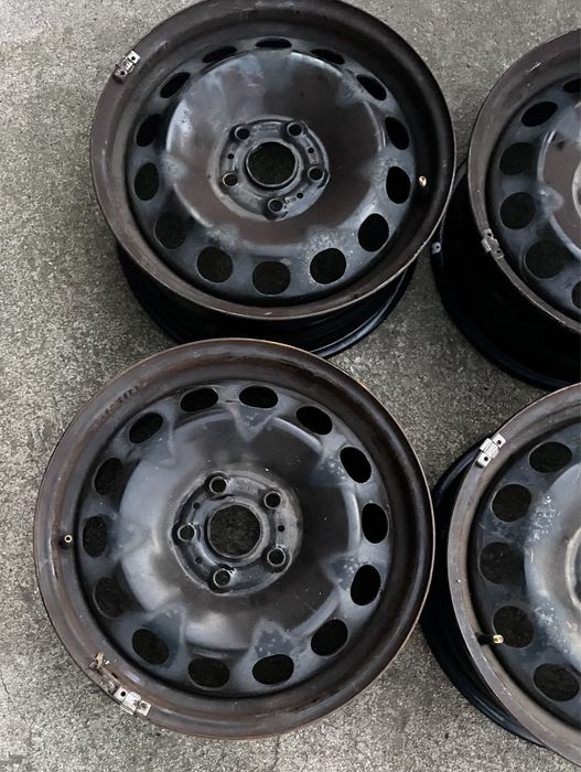 4x felgi stalowe 5x112 r16 6J et43 Stalówki Oryginał VW 16”