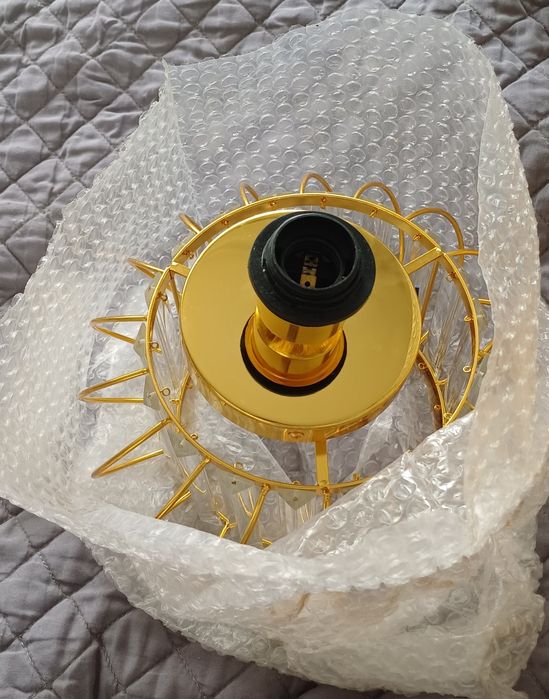 Lampa złota luxury nowa
