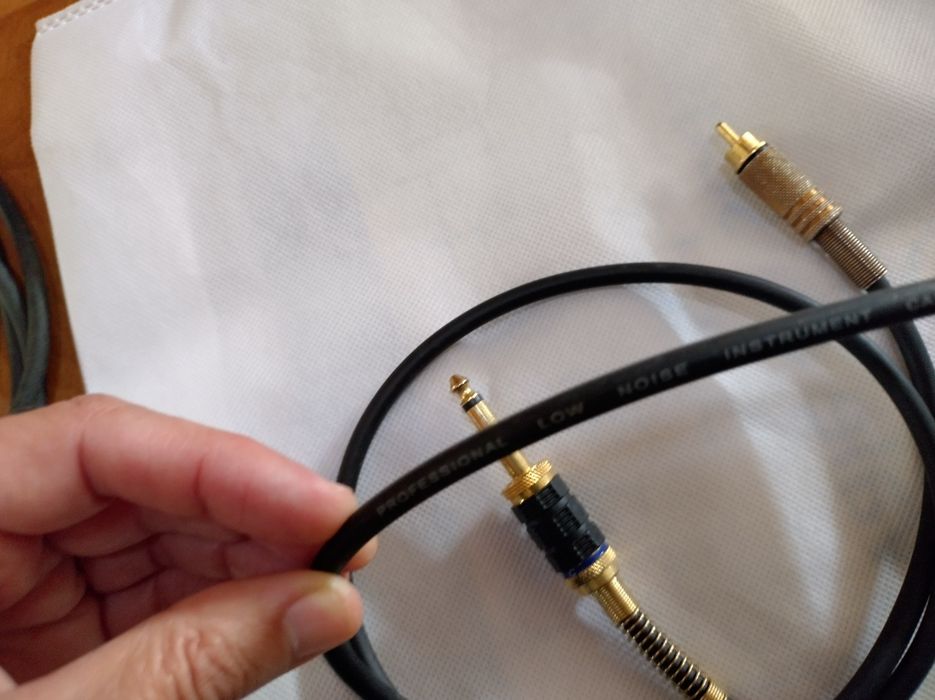 Cabos áudio profissional low noise instrument cable