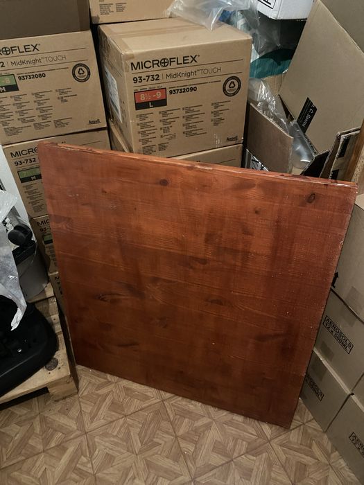 Mesa de parede de madeira + cadeiras