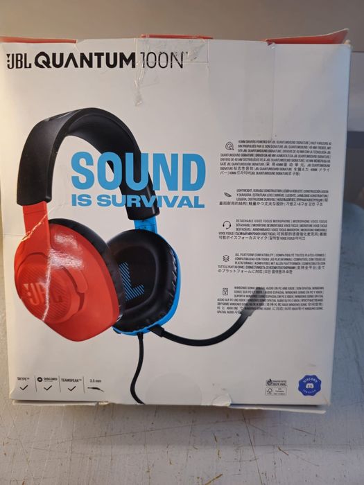 słuchawki przewodowe dla graczy JBL Quantum 100N.