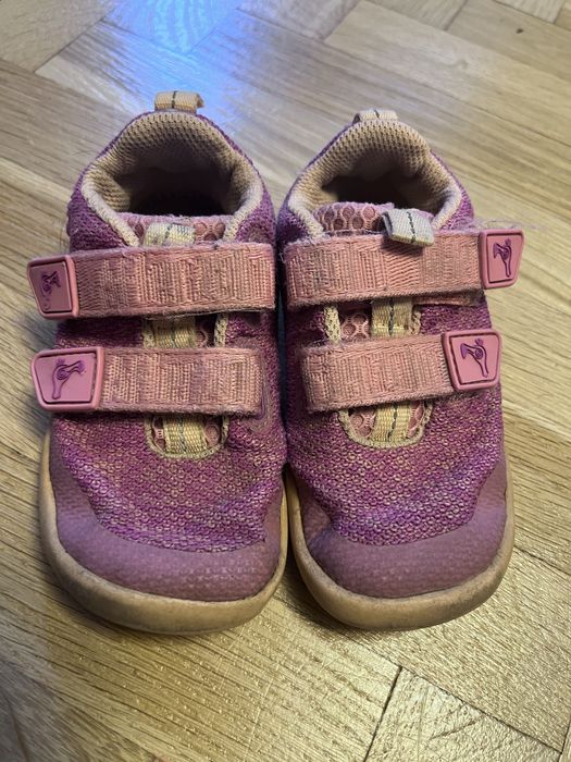 Różowe materiałowe adidaski barefoot, Affen Zahn, 25