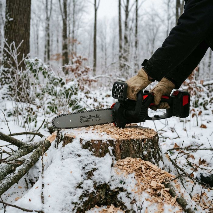 Пила цепная по дереву аккумуляторная электрическая пилка акумоляторна