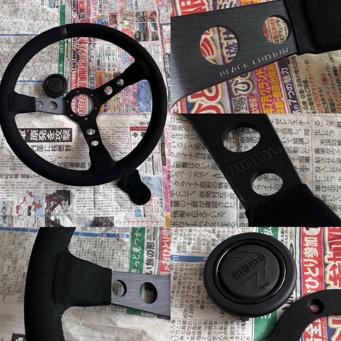 Руль Momo Спортивный с вылетом дрифт замша