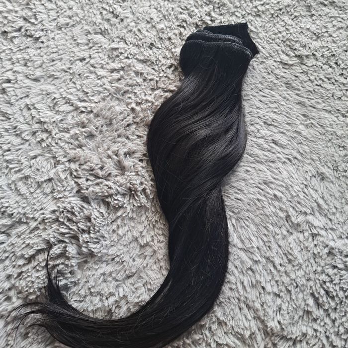 Włosy ludzkie Clip-in REMY Naturalna Czerń #1b | Wowangel 45 cm auk 1.1