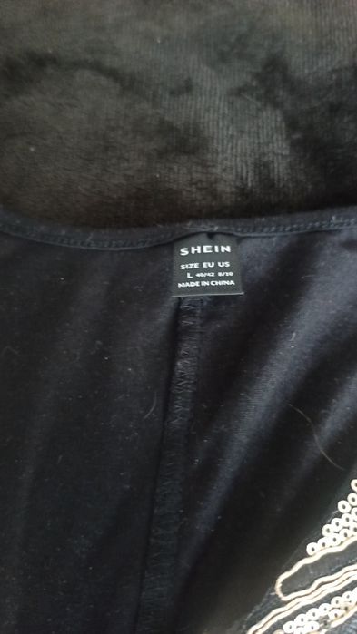 Tuniko sukienka z cekinami l/xl