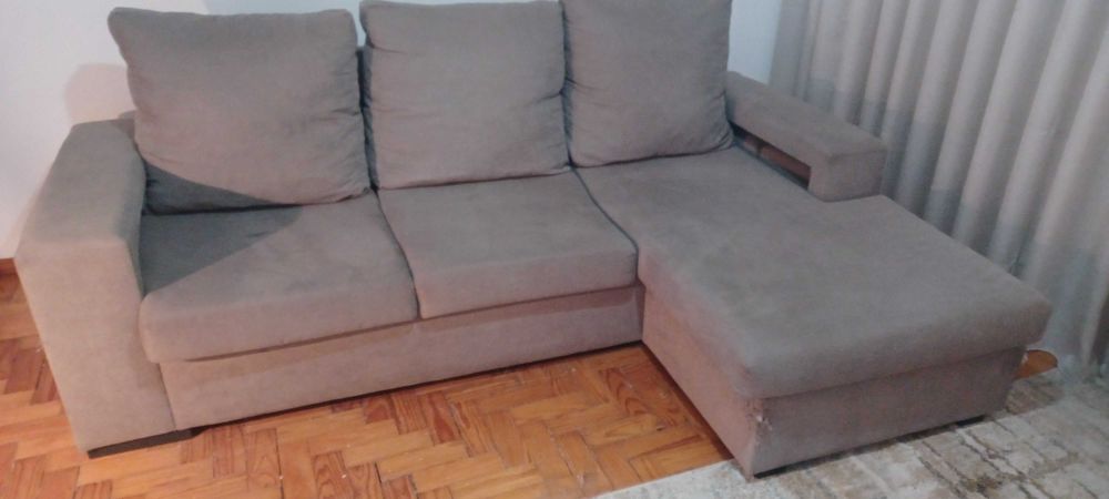 Sofá chaise longue 3 lugares