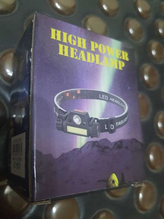 Ліхтар налобний з встроєним акумулятором, 100