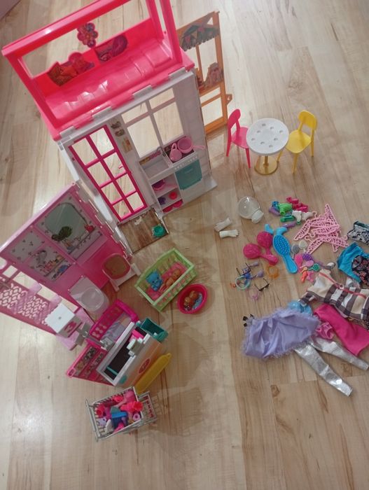 Składany domek barbie