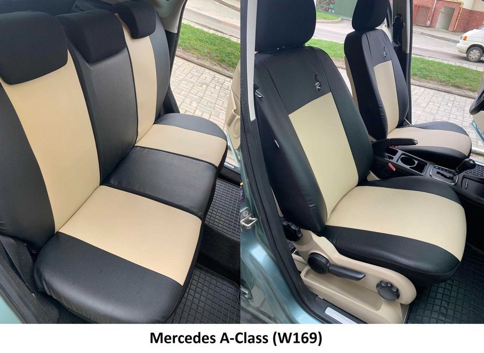 -Чохли На Сидіння-ЕКО ШКІРА--на ВСІ Авто--модель ROAD-ПОЛЬША