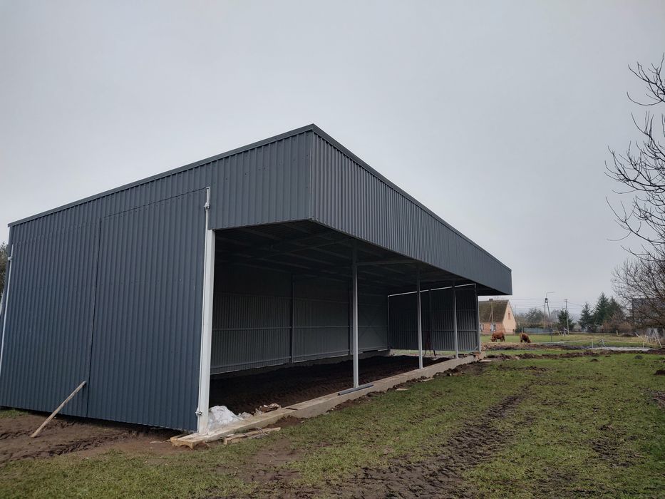 Wiata , konstrukcja stalowa bez pozwolenia 6x12 ,6x24