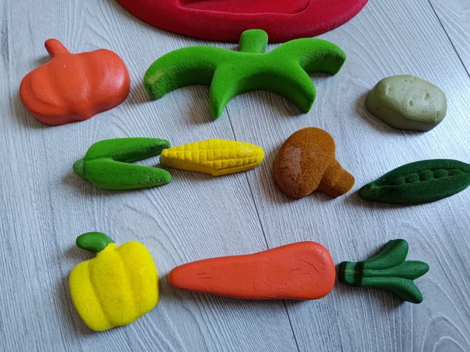 Rubbabu, Kształty warzywa, sorter, puzzle 3D