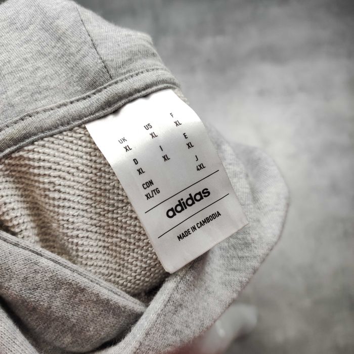 MĘSKA Bluza z Kapturem Sport Codzienna Bawełna PREMIUM Adidas 3 Paski