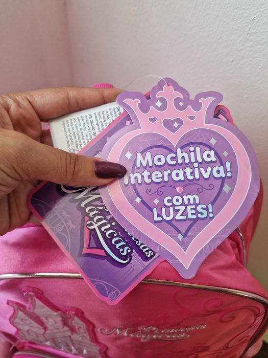 Mochila escolar interativa  + estojo